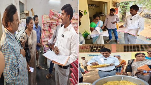 Food commissioner visit at PM Sri Government School