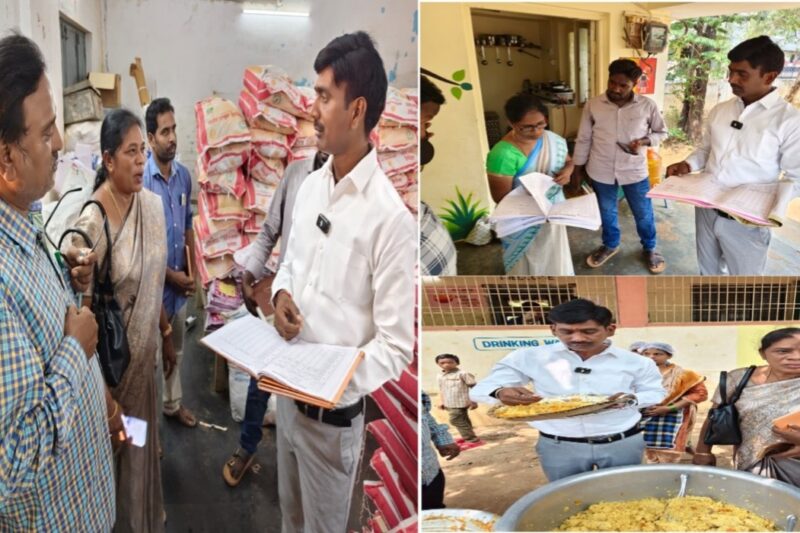 Food commissioner visit at PM Sri Government School