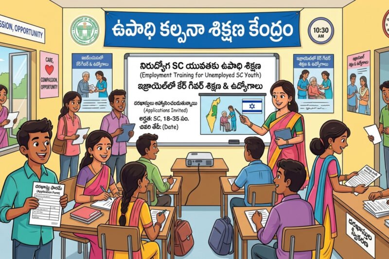 ఎస్సీ యువతకు నైపుణ్య శిక్షణ.. ఇజ్రాయెల్ కేర్‌గివర్ ఉద్యోగాలకు అవకాశం